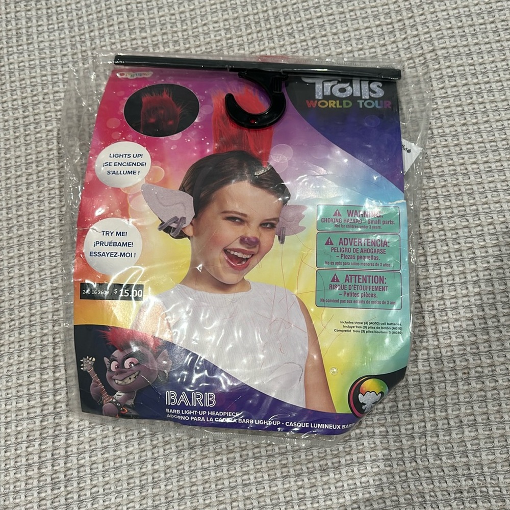 Halloween costume Trolls headgear only NWT @@@